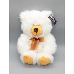 Kellytoy Original 1998 Huggable Bear 16" White Plush Stuffed Animal - With Tags